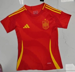 2024-2025 Spain Home Red Thailand Women Soccer Jersey AAA-708