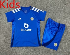 2024-2025 Leicester City Home Blue Kids/Youth Soccer Uniform-7809