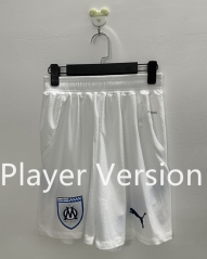 Player Version 2024-2025 Olympique Marseille Home White Thailand Soccer Shorts-888
