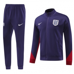 2024-2025 England Royal Blue Thailand Soccer Jacket Uniform-815