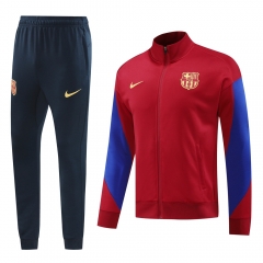 2024-2025 Barcelona Maroon Thailand Soccer Jacket Uniform-LH