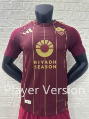 Player Version 2024-2025 Roma Home Red Thailand Soccer Jersey AAA-6886