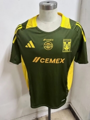 2024-2025 Tigres UANL Army Green Thailand Training Soccer Jersey AAA-912