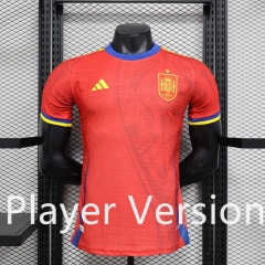 Player Version 2024-2025 Special Version Spain Red Thailand Soccer Jersey AAA-888