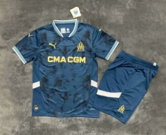 2024-2025 Olympique de Marseille Away Blue Soccer Uniform-2483