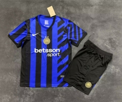 2024-2025 Inter Milan Home Blue&Black Soccer Uniform-7209