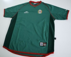 Retro Version 2002 Mexico Home Green Thailand Soccer Jersey AAA-6895