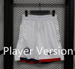 Player Version 2024-2025 Paris SG Away White Thailand Soccer Shorts-888