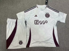 2024-2025 Ajax 2nd Away Light Gray Soccer Uniform-9070