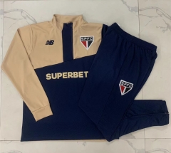 2024-2025 Sao Paulo Futebol Clube Royal Blue Thailand Soccer Tracksuit-815