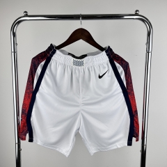 2024 Olympics USA White NBA Shorts-311