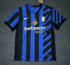 Without patch (S-4XL) 2024-2025 Inter Milan Home Blue&Black Thailand Soccer Jersey AAA-7642