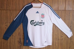 Retro Version 06-07 Liverpool Away White LS Thailand Soccer Jersey AAA-6157