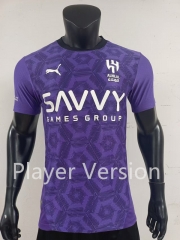 Player Version 2024-2025 Al Hilal SFC 3rd Away Purple Thailand Soccer Jersey AAA