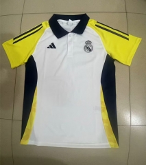 2024-2025 Real Madrid White Thailand Polo Shirt-9070