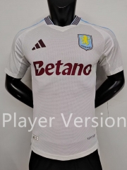 Player Version 2024-25 Aston Villa Away White Thailand Soccer Jersey AAA