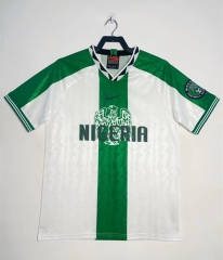 Retro Version 1996 Nigeria Away White&Green Thailand Soccer Jersey AAA-811