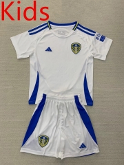 2024-2025 Leeds United Home White Kids/Youth Soccer Uniform-AY