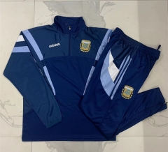 2024-2025 Argentina Navy Blue Thailand Soccer Tracksuit -815