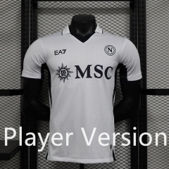 Player Version 2024-2025 Napoli White Thailand Soccer Jersey AAA-888