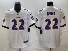 Baltimore Ravens White #22 NFL Jersey