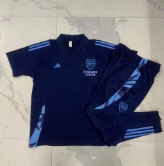 2024-2025 Arsenal Royal Blue Thailand Polo Uniform-815