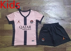 2024-2025 Paris SG Pink Kid/Youth Soccer Uniform-709