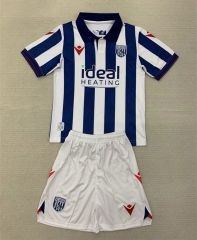 2024-2025 West Bromwich Albion Home Blue&White Soccer Uniform-AY