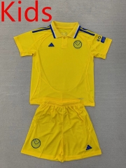 2024-2025 Leeds United Away Yellow Kids/Youth Soccer Uniform-AY