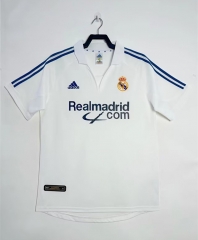 Retro Version 01-02 Real Madrid Home White Thailand Soccer Jersey AAA-811