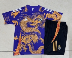 2024-2025 Real Madrid Purple Short-Sleeve Thailand Soccer Tracksuit-815