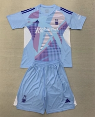 2024-2025 Nottingham Forest Goalkeeper Laker Blue Soccer Uniform-AY