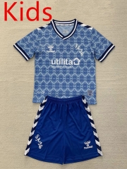 2024-2025 Sunderland AFC 2nd Away Blue Kids/Youth Soccer Uniform-AY