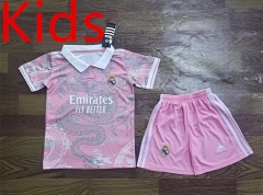 2024-2025 Real Madrid Pink Kids/Youth Soccer Uniform-709