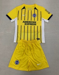 2024-2025 Brighton & Hove Albion Away Yellow Soccer Uniform-AY