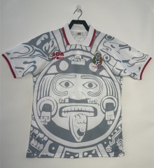 Retro Version 1998 Mexico Away White Thailand Soccer Jersey AAA-811