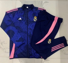 2024-2025 Real Madrid Royal Blue Thailand Soccer Jacket Uniform-815