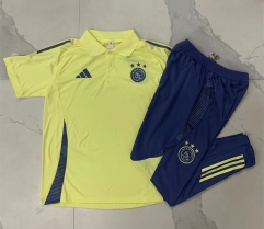 2024-2025 Ajax Light Yellow Thailand Polo Unifrom-815