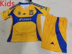 2024-2025 Tigres UANL Home Yellow Kids/Youth Soccer Uniform-507