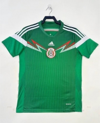 Retro Version 2014 Mexico Home Green Thailand Soccer Jersey AAA-811