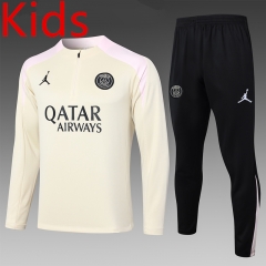 2024-2025 Jordan Paris SG Apricot Kids/Youth Soccer Tracksuit-815