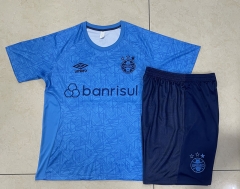 2024-2025 Grêmio FBPA Laker Blue Short Sleeve Thailand Soccer Tracksuit-815