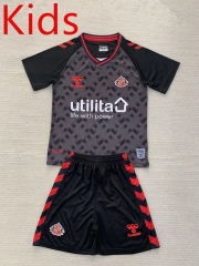 2024-2025 Sunderland AFC Goalkeeper Black Kids/Youth Soccer Uniform-AY