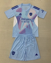 2024-2025 Arsenal Goalkeeper Laker Blue Soccer Uniform-AY