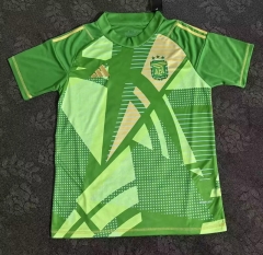 (S-4XL) 2024-2025 Argentina Goalkeeper Green Thailand Soccer Jersey AAA-7209