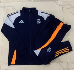 2024-2025 Real Madrid Royal Blue Thailand Soccer Jacket Uniform-815