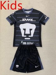 2024-2025 Pumas UNAM Goalkeeper Black Kids/Youth Soccer Uniform-AY