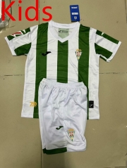 2024-2025 Cordoba CF Home White&Green Kids/Youth Soccer Unifrom-7568