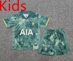 2024-2025 Tottenham Hotspur 2nd Away Green Kids/Youth Soccer Uniform-1506