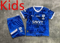 2024-2025 Al Hilal SFC Home Blue Kids/Youth Soccer Uniform-2483